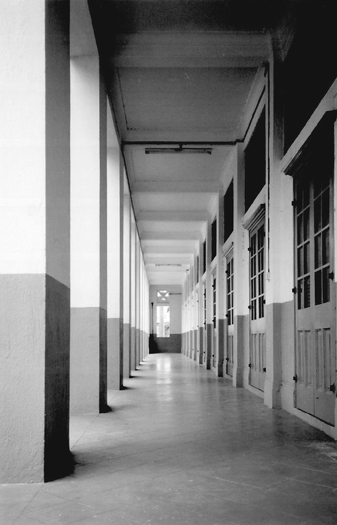 One of the school corridors